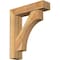 Ekena Millwork Westlake Block Rough Sawn Bracket w/ Offset Brace, Western Red Cedar, 6"W x 24"D x 28"H BKT0604X24X28WTL05RWR - alternate 1